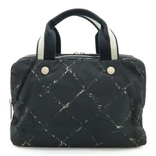 Chanel Nylon Travel Line Tote Bag Women Black One Size