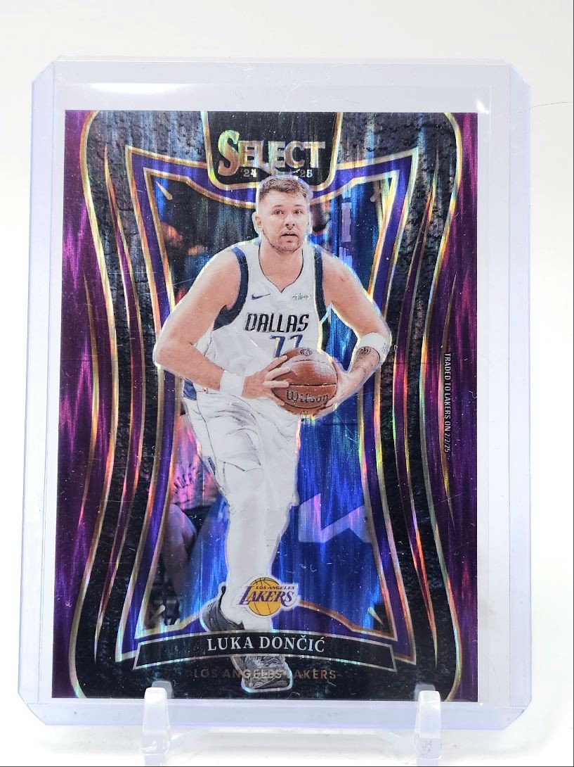 LUKA DONCIC 2024-25 SELECT MEZZANINE LEVEL PURPLE FLASH LAKERS /249 Q0871