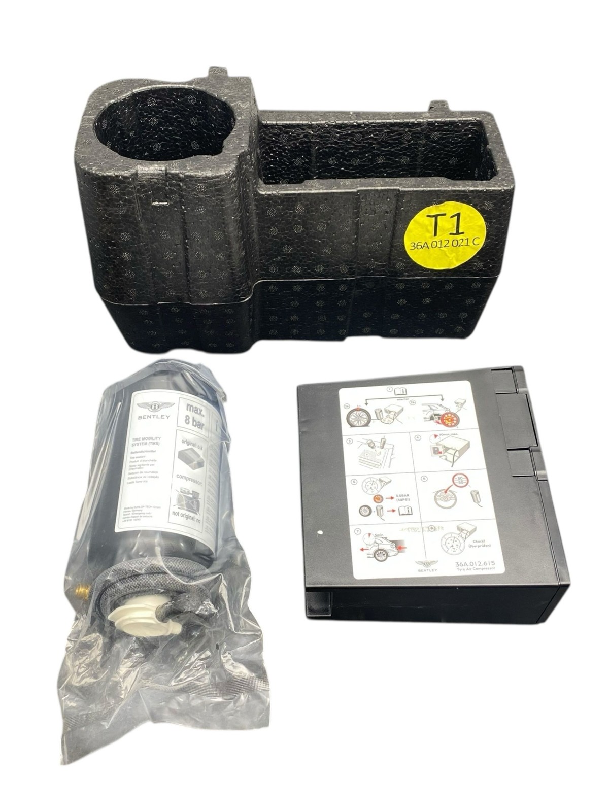 2015-2020 BENTLEY BENTAYGA OEM Spare Tire Inflator Compressor Pump W/Storage Bin
