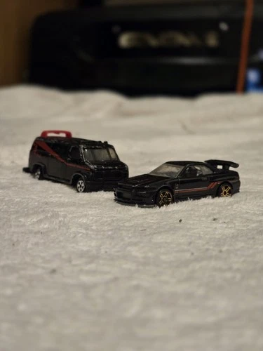 A Team Van 1983 ERTL Diecast 1:64 Black Vintage Made In USA Stephen J Cannell