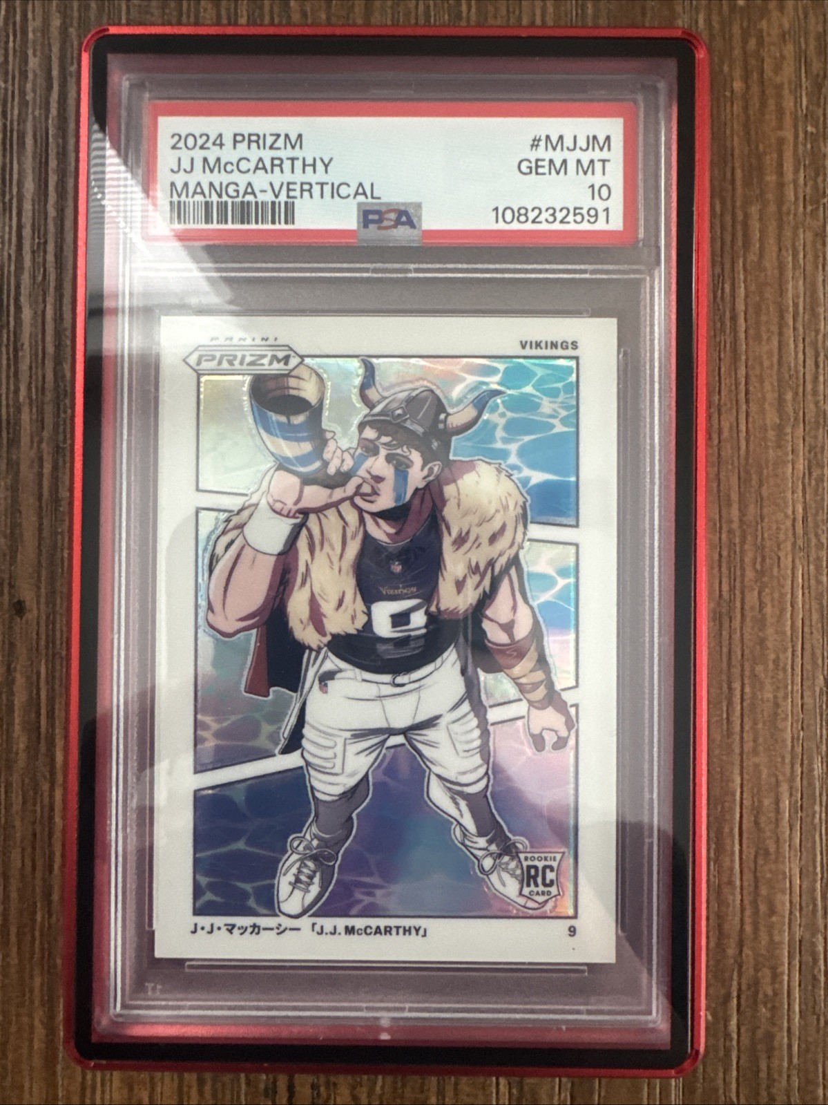 2024 Panini Prizm JJ McCarthy Rookie Manga!!! PSA 10 💥💥💥