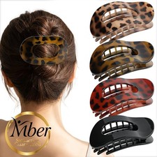 Mber Flat Hair Clips 4" Hair Claw Clips, Non-Slip Duckbill Hair Clips Large