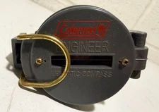 COLEMAN LENSATIC ENGINEER HUNTING  HIKING CAMPING OUTDOOR COMPASS GRAY