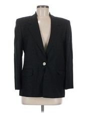 Unbranded Women Black Silk Blazer 8