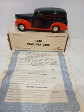 Vintage ERTL 1940 Panel Van Bank Daytona Beach Annual Bike Week NIB