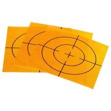 3pcs Survey Reflector Sheet 200x200mm Self-Adhesive Survey Target Mark Yellow