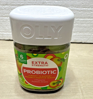 Olly Extra Strength Probiotic Gummies 50ct - Juicy Sweet Apple (L4)