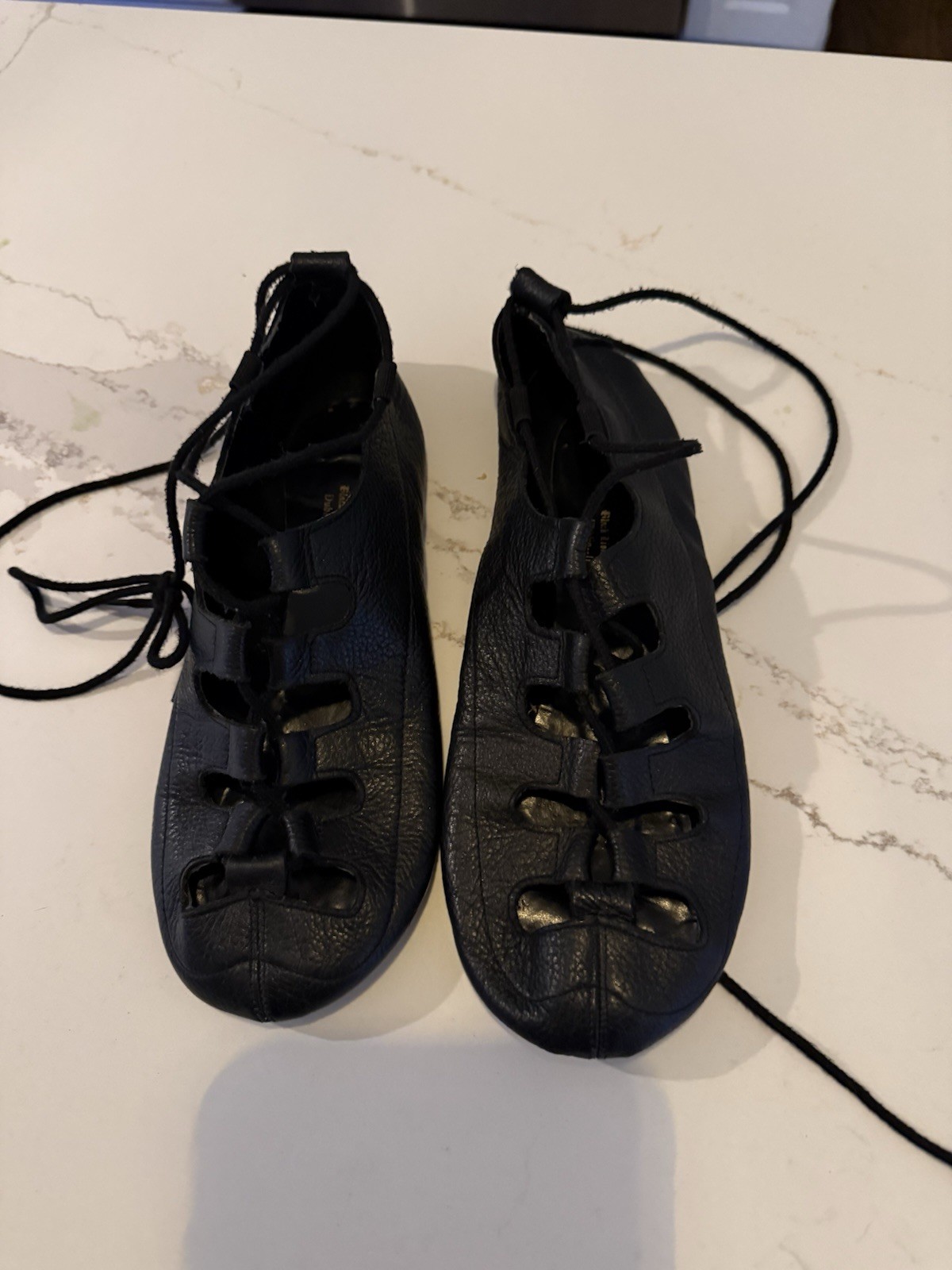 Zapato Ghillies Irlandés Talla 7 Negro León Danza Ropa Dublín-Irlanda