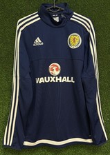 MEN ADIDAS SCOTLAND 2016/2017 TRAINING SOCCER FOOTBALL SHIRT JERSEY SIZE M