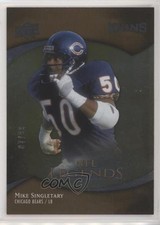 2009 Upper Deck Icons NFL Legends Silver Board 67/99 Mike Singletary HOF 0l2