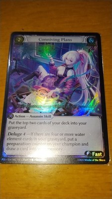 Grand Archive GATCG P25 EN-082 Conniving Plans Foil PR DTR Promo