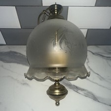 Plafoniera in ottone stile lampada ad olio