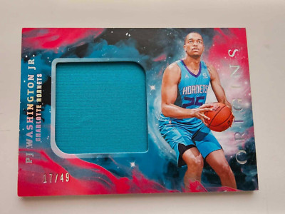 Pj Washington Jr 2019-20 origins pink /49 rookie RC jersey