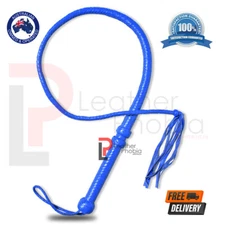 Genuine Cowhide Leather whip 4 Feet Long 12 Plaits Heavy Loud Cracking Bullwhip