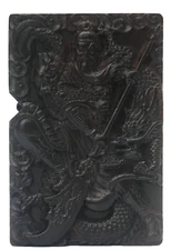 Case Only Natural Ebony Black Wood Guan Warrior Lighter Box For Zippo Insert L