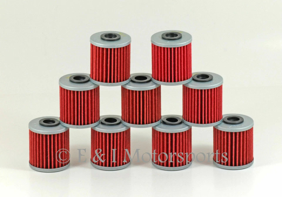 Filtros de aceite HiFlo para Suzuki RMZ250 RM-Z250 RMZ RM-Z 250 2004-2021 - Paquete de 9 Foto 3 de 4