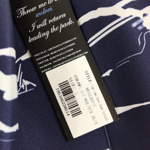 Greyson Lake Como Shall Cardigan Mens Large New Blue - Picture 3 of 7