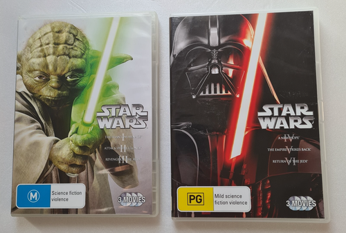 Star Wars : Vol I - VI (DVD 1999) 6 Movie Bundle Pal Reg 4 Action Sci-Fi Space