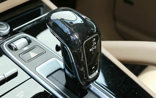 Real Forged Carbon Fiber Gear Shift Cover Trim Fit for Porsche Cayenne 17-22 - Picture 3 of 6