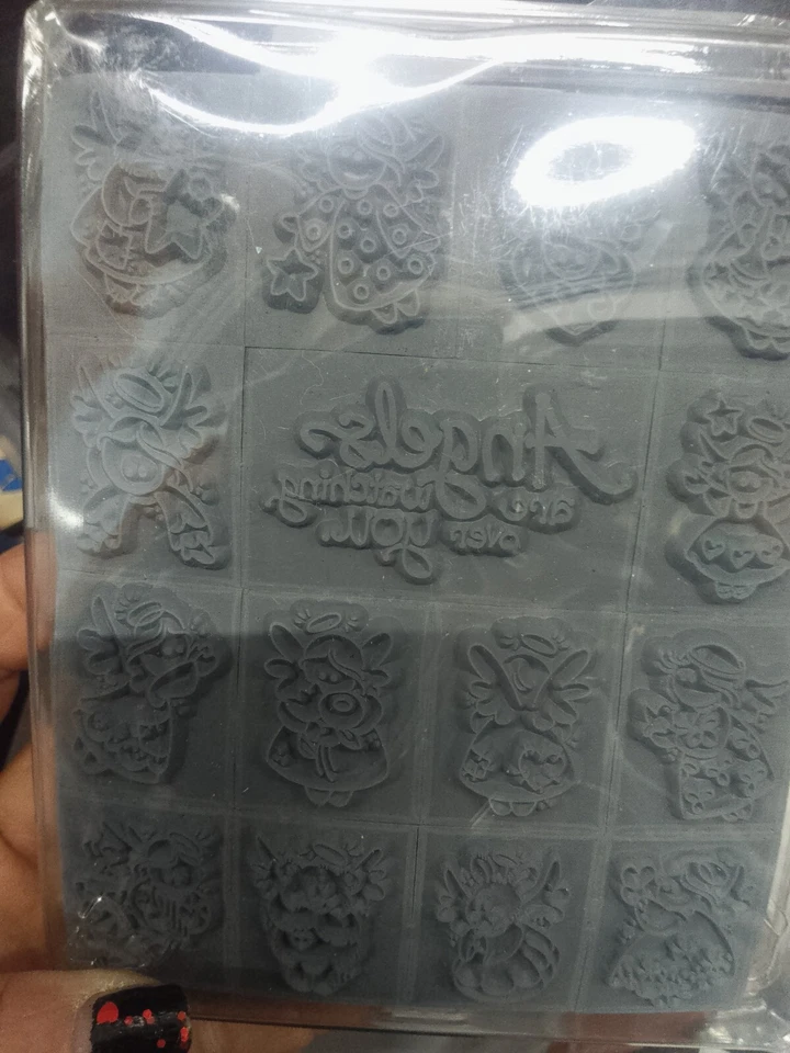 Stampendous Rubber Stamp Tiny Angel Set 15 Angels are Watching Over You 1995 - Image 2 of 4