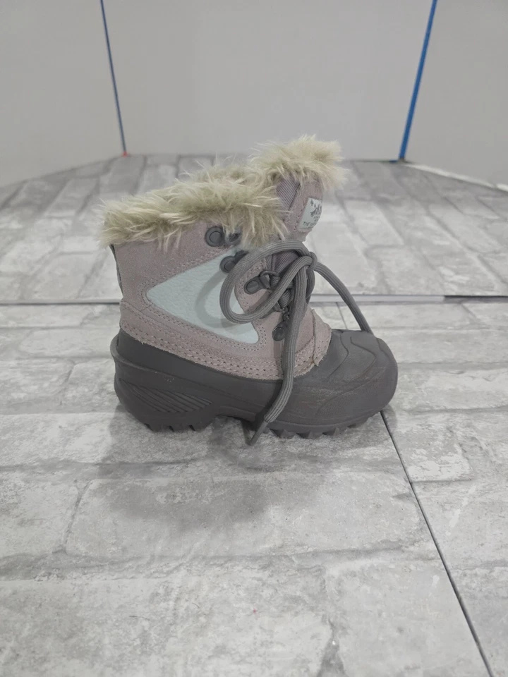 Botas The North Face Niñas Talla 10 Shellista Extreme Nieve Azul Gris Piel Sintética Foto 4 de 4