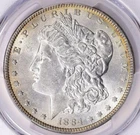 1884 Morgan Dollar $1 - PCGS AU58