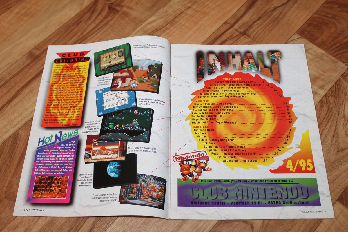1995 Vintage Club Nintendo Magazine Yoshi's Island Street Fighter