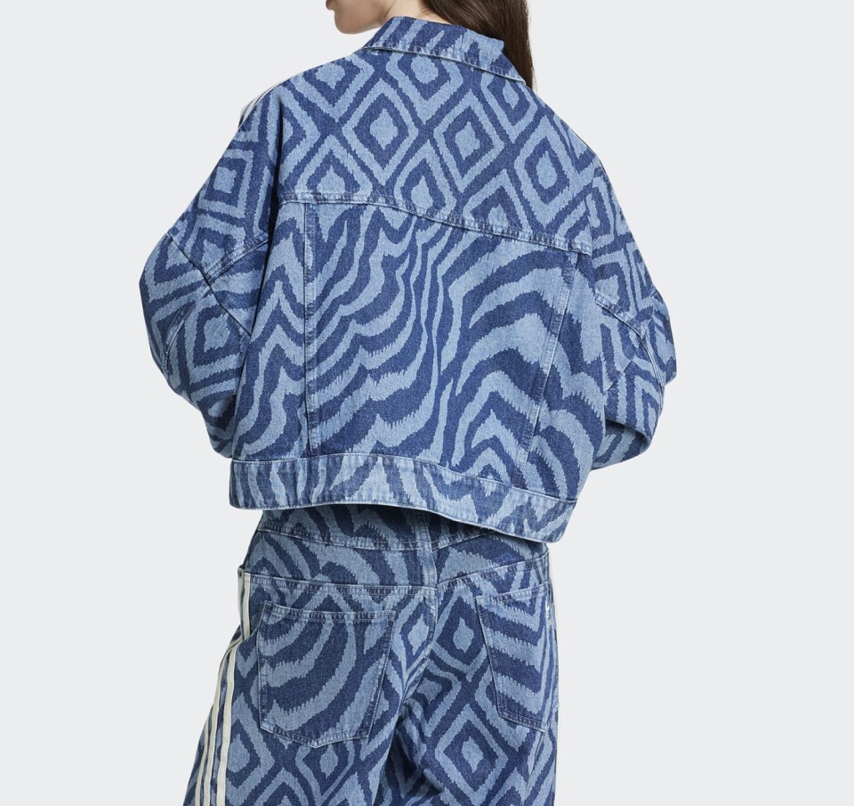 Adidas x FARM Rio Denim Track Top Womens - Blue / IW0793