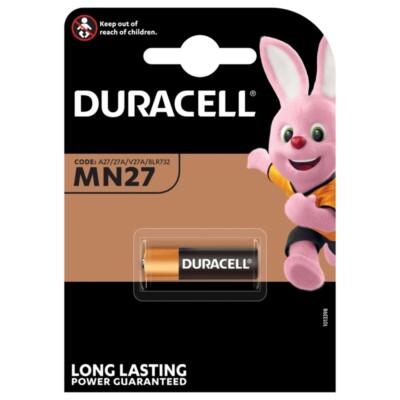 1x Batterie 12V 18mAh ø 8x28mm MN27 A27 LR27A GP27 L828 DURACELL