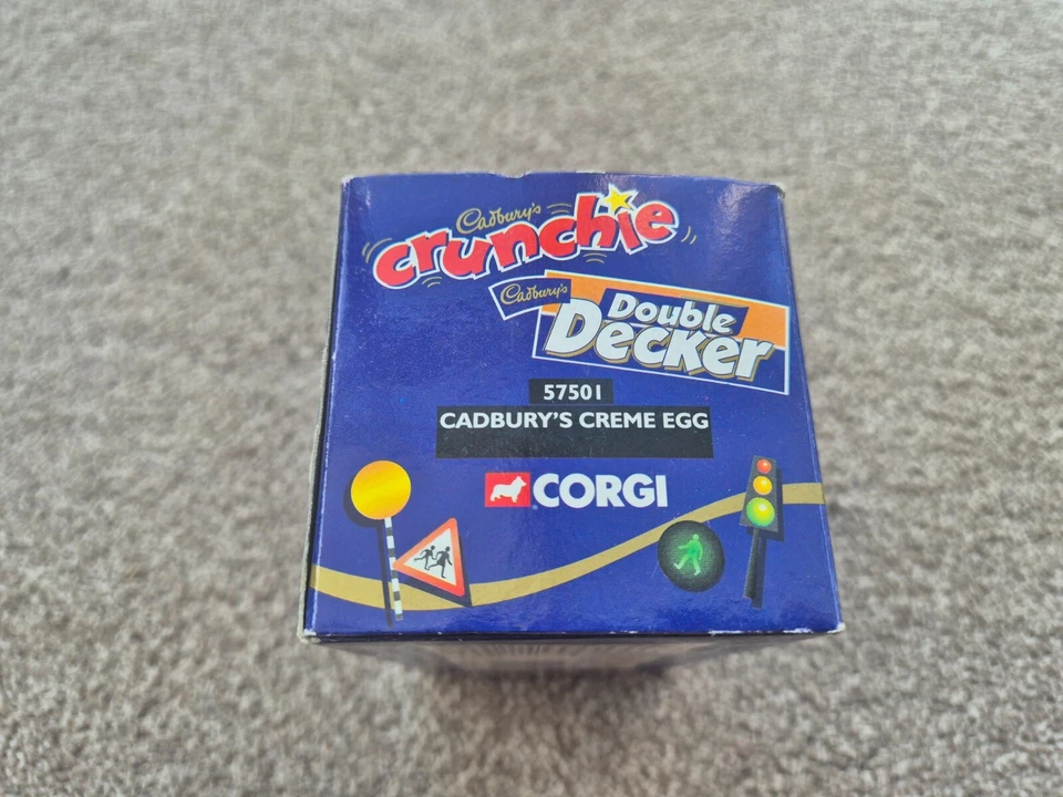 1998 CORGI CLASSICS CADBURY'S CREME EGG MINI CAR IN ORIGINAL BOX 57501 NEW - Image 4 of 4