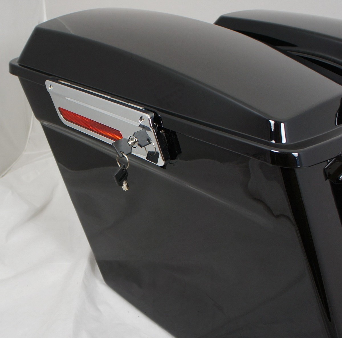 Fat Ass Wide Width Extended Stretched Hard Saddlebag Fits Harley