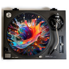 Slipmat DJ per lettore discografico vinile, regalo di compleanno, tappetino slip colorato Vibe