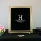 Black Painted Glass Signature Wedding Frame