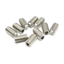 M4 x 8mm, Socket Set Screws Cup Point, A2 304 18-8, Stainless Steel