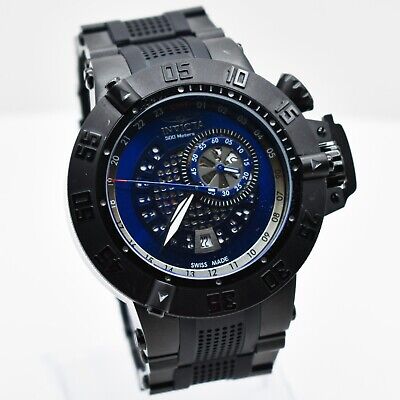 Invicta SubAqua Noma III Men's Black & Blue Swiss Made GMT