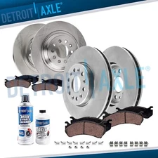 10pc Front Rear Brake Rotors Ceramic Brake Pads Kit for 2014 2015 Jeep Cherokee