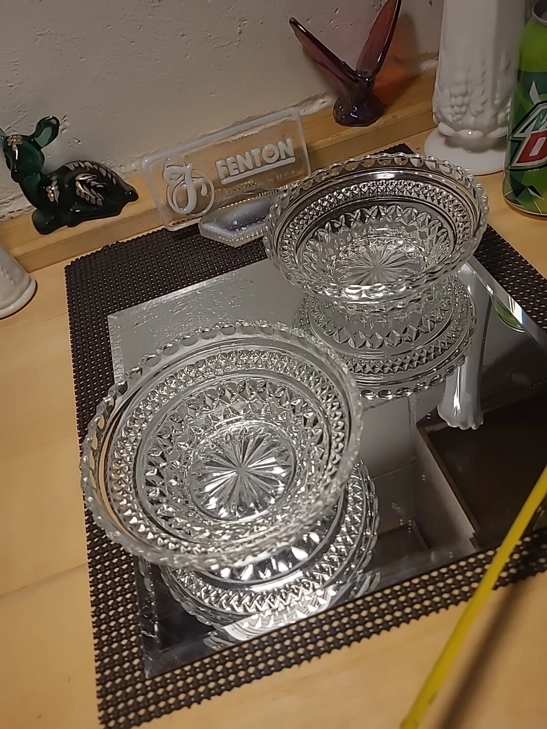 Anchor Hocking Wexford Glass Dessert Fruit Bowl Set Of 2