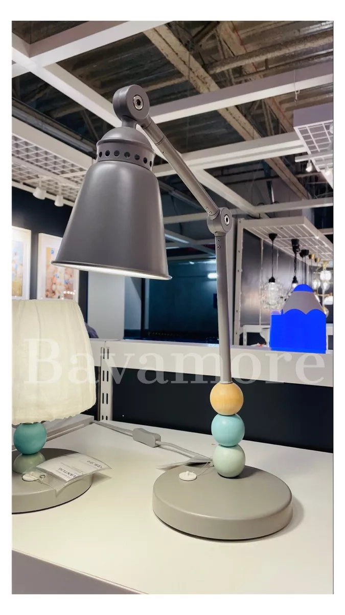 IKEA LANTLIG Table Lamp Kids Room With LED Light Bulb 13