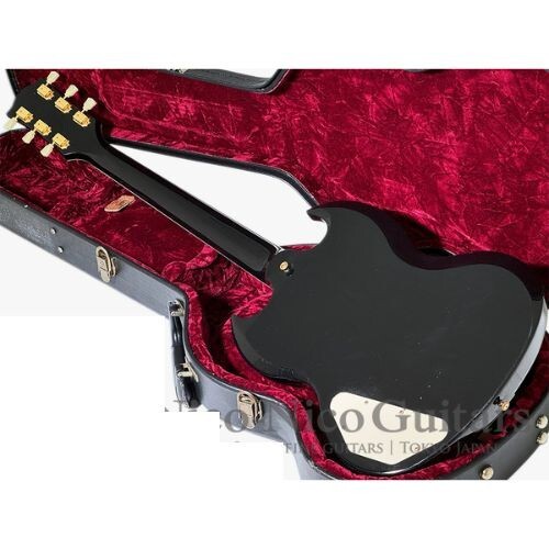 Used 2006 Gibson CS Historic Collection SG Custom 3PU Maestro Ebony Black W/OHSC - Picture 3 of 6