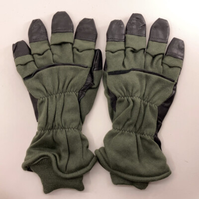 Retro Intermediate Cold Flyer's Gloves Size 10 Green Black By Hawkeye Glove MFG