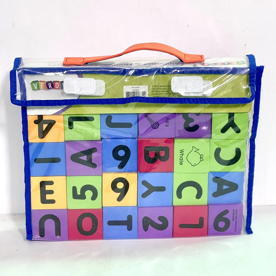Alphabet And Number 2” Foam Blocks Soft, Safe, And Durable 30 Pieces NEW - Image 2 of 2