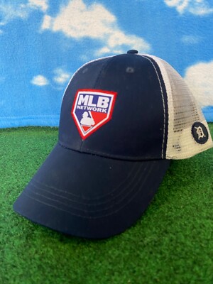 Detroit Tigers Hat cap MLB Network NWOT Mesh Back Trucker Strapback H21