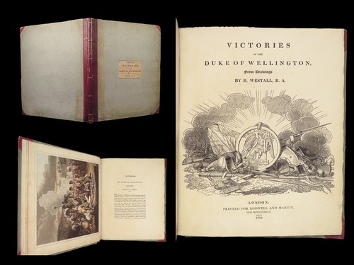 1819 Duke of Wellington 1ed WAR Victories Color Illustrated NAPOLEON Waterloo - Picture 4 of 22