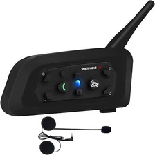 V6 Bluetooth  Intercom Headset for 2 Riders 800m Motorcycling Skiing Climbing