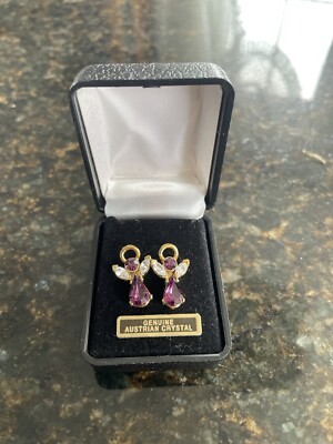 Ohrringe Engel Genuine Austrian Crystal - zB Geschenk Konfirmation Firmung