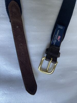 Vineyard Vines By Shep & Ian Shark Pink Woven Belt Size: 26  display picture 3