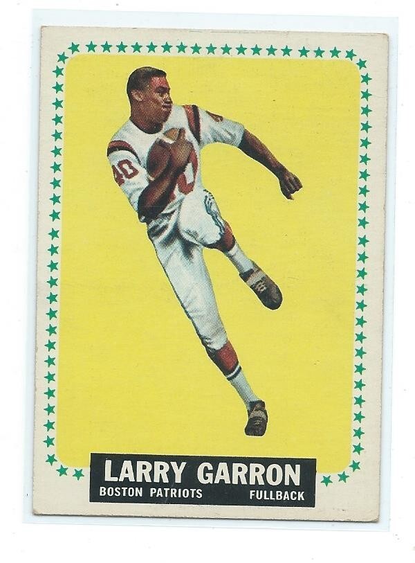 1964 Topps Football-Larry Garron #10-Boston Patriots VG