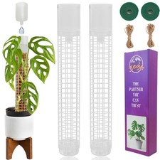 Self-Watering Moss Pole for Monstera Plant Support, 18.8 Inch Stackable Plast...