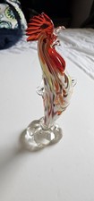 Glass Blown Rooster Murano 