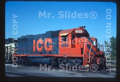 Original Dia ICG Illinois Central Gulf GP38-2 9568 Venice IL 1980